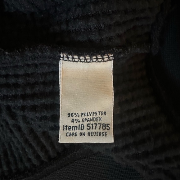 L.L. Bean Woman’s Black Zip-Up Waffle Hoodie - Picture 4 of 4